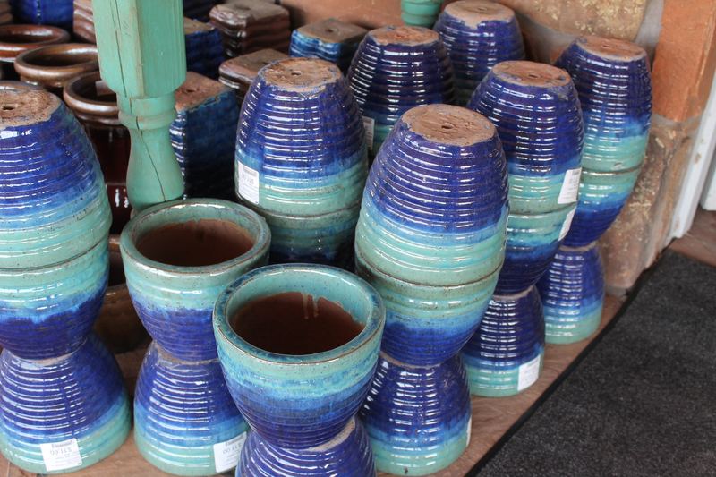 Glazed ceramic pottery at the QFM yard