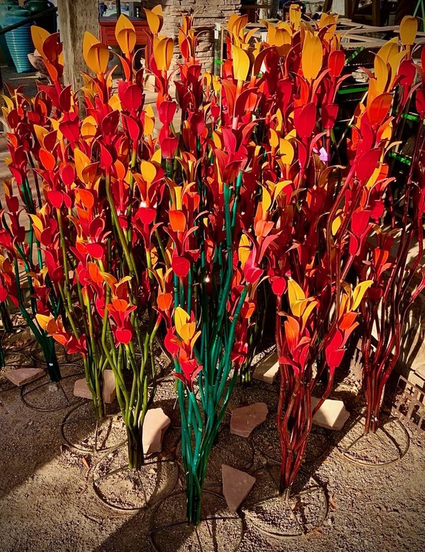 Metal Flower Standup art