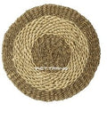 Tan and brown woven placemat