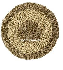 Tan and brown woven placemat