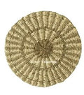 Tan placemat with brown rings