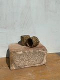 Brown tight weave napkin ring